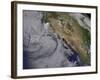 Satellite View of the Southern California June Gloom-null-Framed Photographic Print
