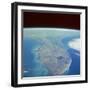 Satellite View of the Swampland around Southern Lake Okeechobee-null-Framed Photographic Print