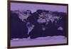 Satellite View of the World Showing Electric Lights and Usage-Goddard Space Center-Framed Art Print