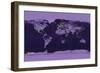 Satellite View of the World Showing Electric Lights and Usage-Goddard Space Center-Framed Art Print