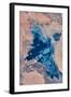 Satellite view of Toshka Lakes near Aswan, Egypt-null-Framed Photographic Print