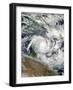 Satellite View of Tropical Cyclone Ita-null-Framed Photographic Print