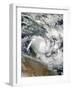 Satellite View of Tropical Cyclone Ita-null-Framed Photographic Print