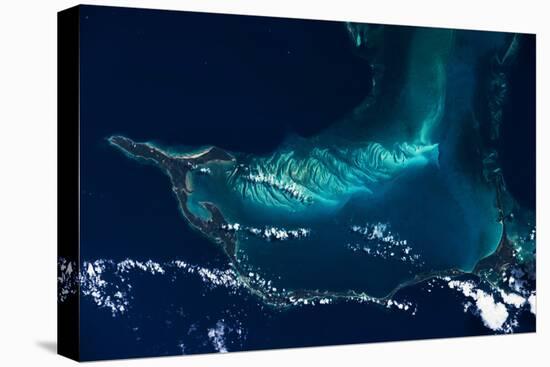 Satellite view of Turks and Caicos Islands-null-Stretched Canvas