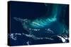 Satellite view of Turks and Caicos Islands-null-Stretched Canvas