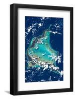 Satellite view of Turks and Caicos Islands-null-Framed Photographic Print