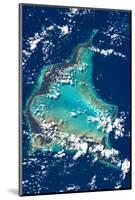 Satellite view of Turks and Caicos Islands-null-Mounted Photographic Print