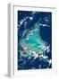 Satellite view of Turks and Caicos Islands-null-Framed Photographic Print