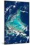 Satellite view of Turks and Caicos Islands-null-Mounted Photographic Print