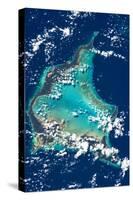 Satellite view of Turks and Caicos Islands-null-Stretched Canvas