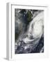 Satellite View of Typhoon Phanfone before Making Landfall on Japan-null-Framed Photographic Print