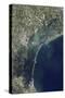 Satellite View of Venice and the Venetian Lagoon-null-Stretched Canvas
