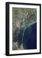 Satellite View of Venice and the Venetian Lagoon-null-Framed Photographic Print