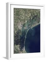 Satellite View of Venice and the Venetian Lagoon-null-Framed Photographic Print