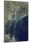 Satellite View of Venice and the Venetian Lagoon-null-Mounted Photographic Print