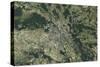 Satellite View of Warsaw, Poland-null-Stretched Canvas