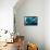Satellite view of West Grand Bahama and Atlantic Ocean, Bahamas-null-Framed Stretched Canvas displayed on a wall