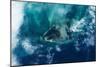 Satellite view of West Grand Bahama and Atlantic Ocean, Bahamas-null-Mounted Photographic Print