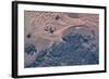 Satellite view of wet sand on riverbed, Ha'il Province, Saudi Arabia-null-Framed Photographic Print