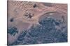 Satellite view of wet sand on riverbed, Ha'il Province, Saudi Arabia-null-Stretched Canvas