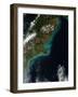 Satellite View Showing Sediment Near Christchurch, New Zealand-null-Framed Photographic Print