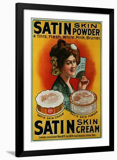 Satin Skin Powder, circa 1900-null-Framed Premium Giclee Print