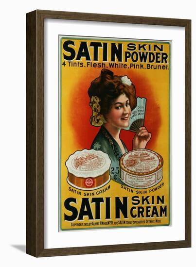 Satin Skin Powder, circa 1900-null-Framed Giclee Print