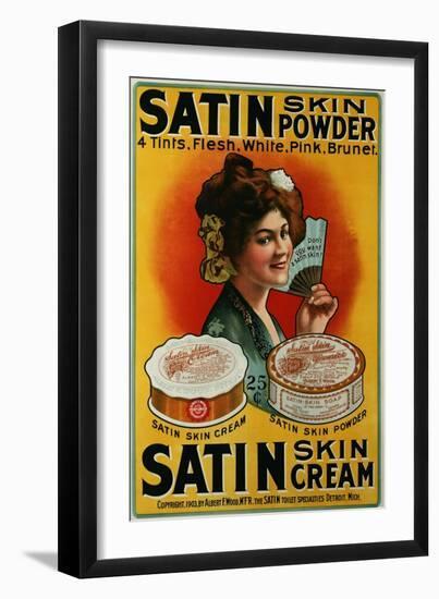 Satin Skin Powder, circa 1900-null-Framed Premium Giclee Print