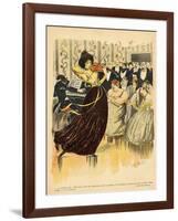 Satire of a Salon Musical Evening from the Back Cover of 'Le Rire', 17th December 1898-G. Kadell-Framed Giclee Print