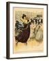 Satire of a Salon Musical Evening from the Back Cover of 'Le Rire', 17th December 1898-G. Kadell-Framed Giclee Print