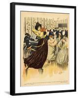 Satire of a Salon Musical Evening from the Back Cover of 'Le Rire', 17th December 1898-G. Kadell-Framed Giclee Print