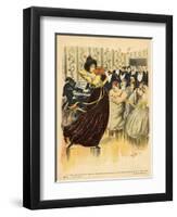 Satire of a Salon Musical Evening from the Back Cover of 'Le Rire', 17th December 1898-G. Kadell-Framed Giclee Print