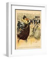 Satire of a Salon Musical Evening from the Back Cover of 'Le Rire', 17th December 1898-G. Kadell-Framed Giclee Print