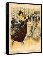 Satire of a Salon Musical Evening from the Back Cover of 'Le Rire', 17th December 1898-G. Kadell-Framed Stretched Canvas