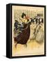 Satire of a Salon Musical Evening from the Back Cover of 'Le Rire', 17th December 1898-G. Kadell-Framed Stretched Canvas