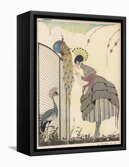 Satire on the Fashion for Voluminous Short Skirts and Use of Antique Styles-Gerda Wegener-Framed Stretched Canvas