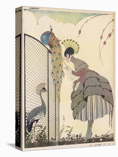 Satire on the Fashion for Voluminous Short Skirts and Use of Antique Styles-Gerda Wegener-Stretched Canvas