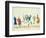 Satirical Cartoon Depicting the Key Protagonists in a Dance at the Congress of Vienna in 1815-null-Framed Giclee Print