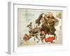 Satirical Map - A Serio-Comic Map of Europe-Fred W Rose-Framed Giclee Print