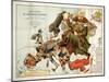 Satirical Map - A Serio-Comic Map of Europe-Fred W Rose-Mounted Giclee Print