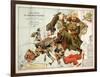 Satirical Map - A Serio-Comic Map of Europe-Fred W Rose-Framed Giclee Print