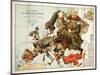 Satirical Map - A Serio-Comic Map of Europe-Fred W Rose-Mounted Giclee Print