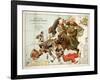 Satirical Map - A Serio-Comic Map of Europe-Fred W Rose-Framed Giclee Print