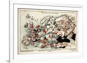 Satirical Map - Das Heutige Europa, Today's Europe-null-Framed Giclee Print