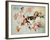 Satirical Map - European Revue - Kill That Eagle-null-Framed Giclee Print