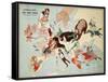 Satirical Map - European Revue - Kill That Eagle-null-Framed Stretched Canvas