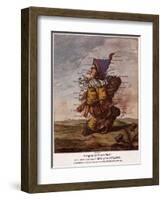 Satirical Map - Geography Bewitched Or, a Droll Caricature Map of Scotland-Robert Dighton-Framed Giclee Print