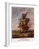 Satirical Map - Geography Bewitched Or, a Droll Caricature Map of Scotland-Robert Dighton-Framed Giclee Print