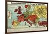 Satirical Map - Humoristische Karte Von Europa Im Jahre 1914-K. Lehmann-Dumont-Framed Giclee Print