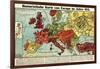 Satirical Map - Humoristische Karte Von Europa Im Jahre 1914-K. Lehmann-Dumont-Framed Giclee Print